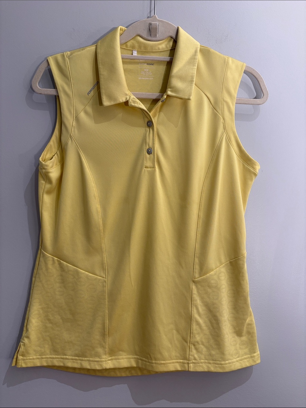 Adidas Golf ClimaCool Sleeveless Polo – Yellow – Women’s Medium